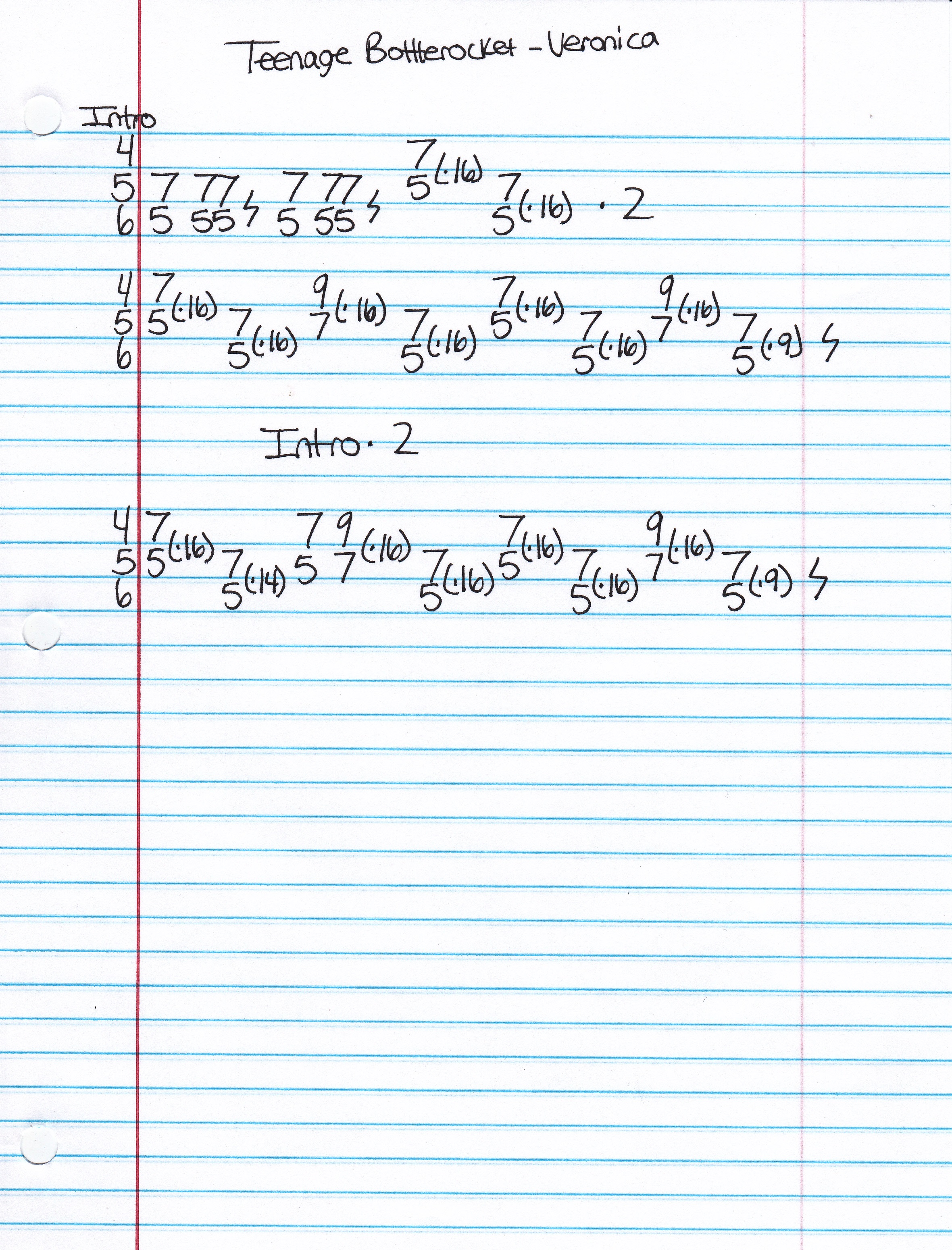 High quality guitar tab for Veronica by Teenage Bottlerocket off of the album Total. ***Complete and accurate guitar tab!***